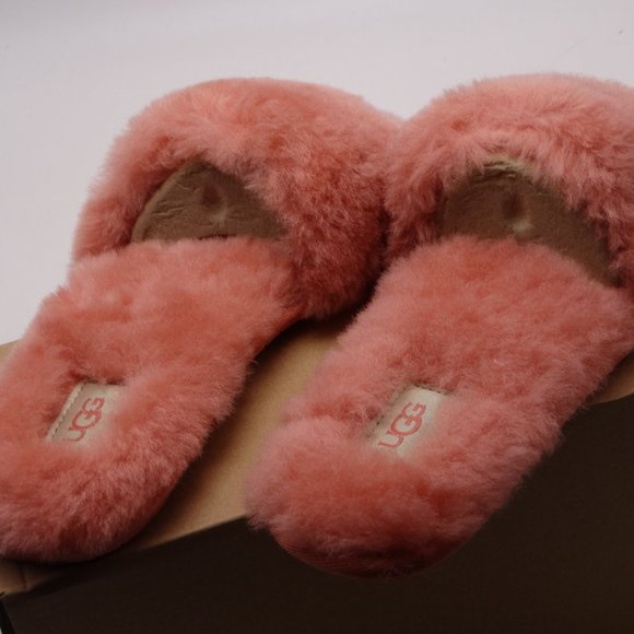 UGG FLUFF SLIDE WOMENS SIZE 8 New In Box Color-Clay - Picture 3 of 5